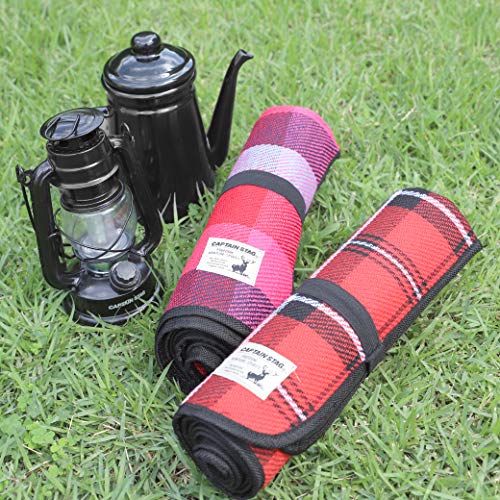 Captain Stag Brushed Picnic Sheet, 90x60cm, Blue/Pink