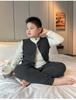 Children's Warm Liner Vest: Thickened Sleeveless Jacket for Autumn/Winter