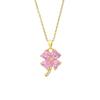 Four-Leaf Clover Necklace Women'S Small Fresh And Sweet Zircon-Inlaid Exquisite Pendant Accessories
