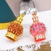 3PCS 15ml Glass Perfume Bottles Glass Metal Electroplated Essential Oil Containers Empty Refillable Travel Bottles for Perfume 4