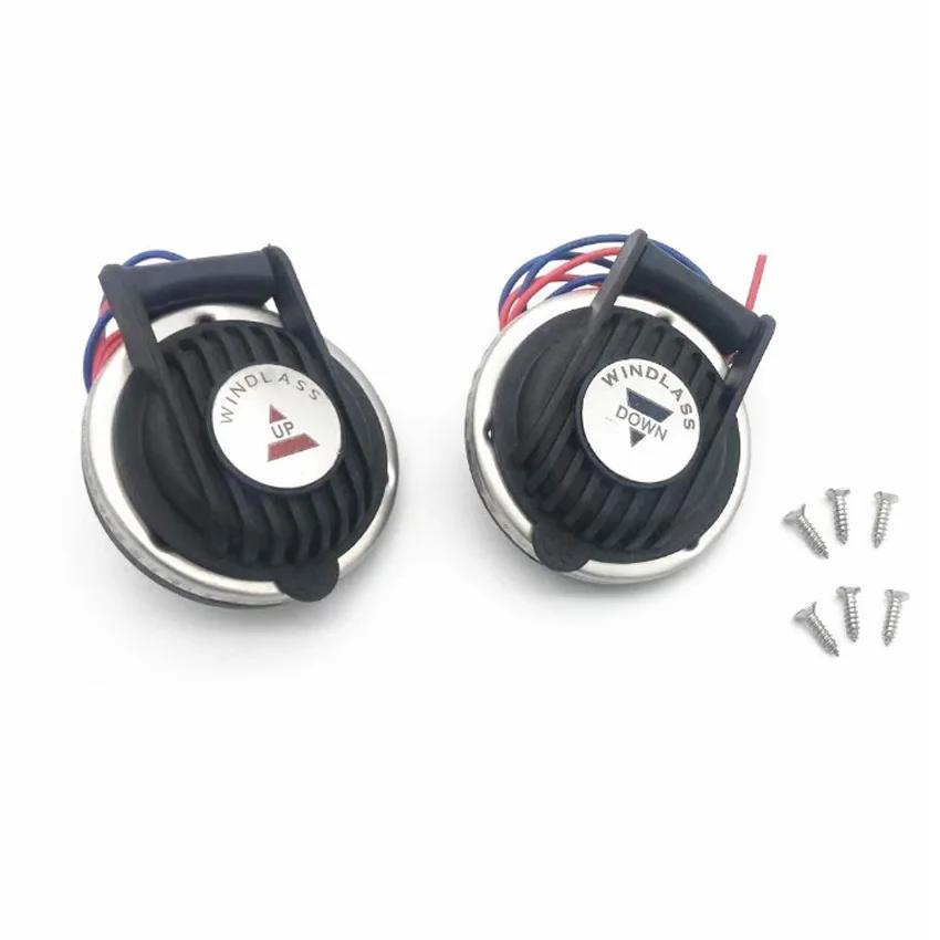 1 Pair Anchor Winch Conta 1 Up and 1 Down for Boat Marine Windlass Foot Switch 12V or 24V  ABS NEW