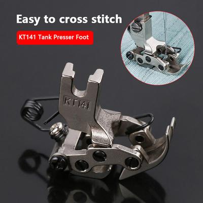 1Pc Kt141 Industrial Flat Car Front Rear Interactive Presser Foot For Sewing Uneven Thick Fabric Sewing Machine Accessories