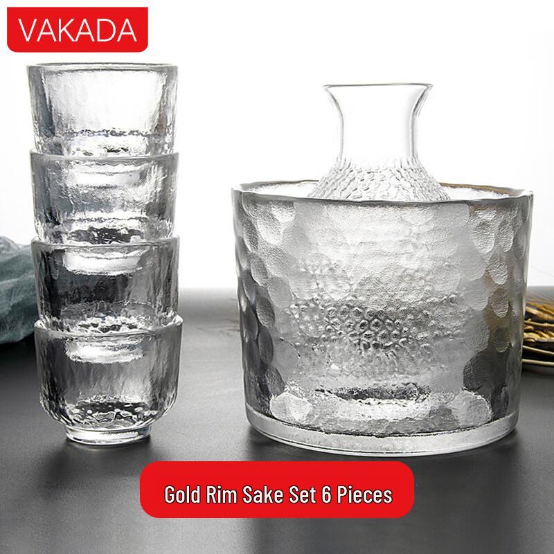 VAKADA Glass Sake & Baijiu Warming Set