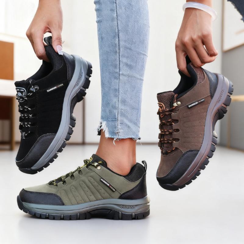 Dámská protiskluzová turistická obuv Retro klínová platforma Outdoorové tenisky Pohodlná prodyšná kempingová turistická obuv pro ženy