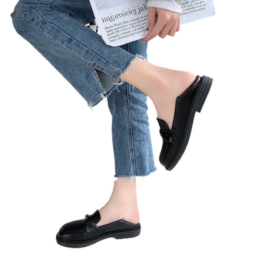 Spring and Autumn  Low Heeled British Style Loafers for Women