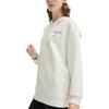 Fila Heritage Series Bedruckter Letter Hoodie Damen Sweatshirt Wolke-Pilz-Weiß F11W418214F-WT