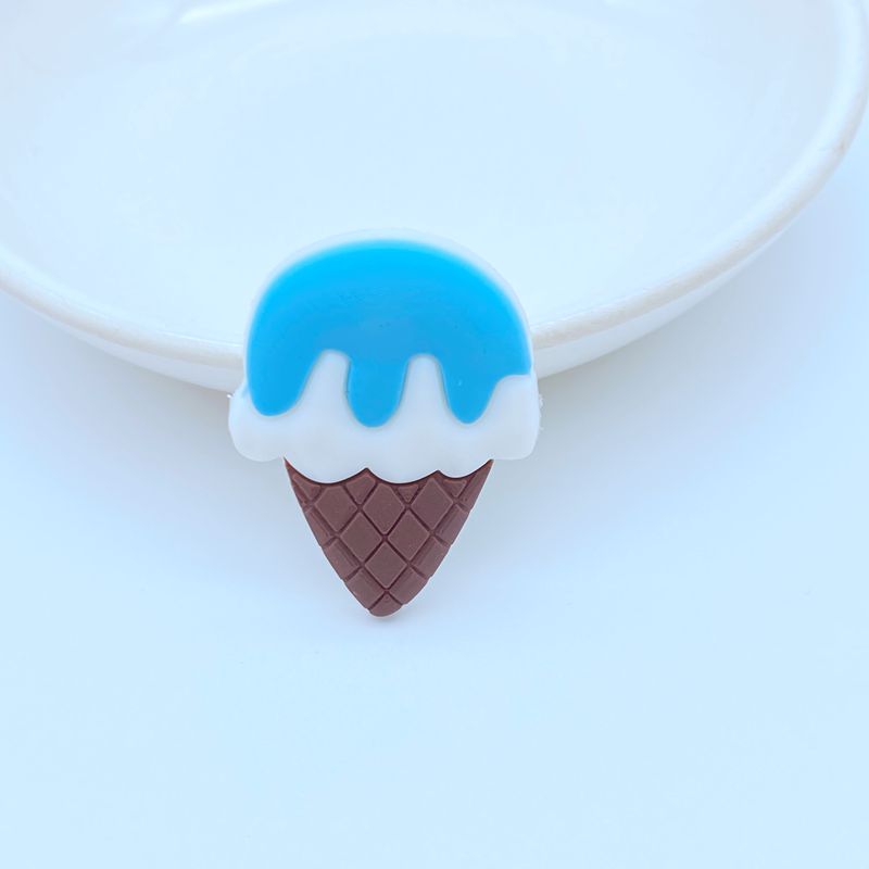 

10/20pcs Cute Ice Cream Series PVC Flexible Glue Flat Back DIY Scrapbook Embellishment Phone Craft Decoration Stationery 10PCS