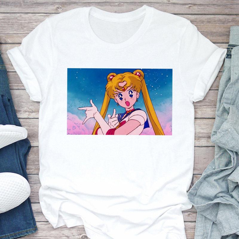 Trendy Sailor Moon Print T-Shirt