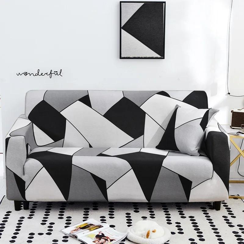 1/2/3/4 Seater Elastic Stretch Modern Sofa Covers for Living Room Sofa Couch Slipcovers Sectional Sofa Covers Housse De Canap