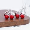 Red Cherry Sweet Earrings - Creative Niche Design for Women