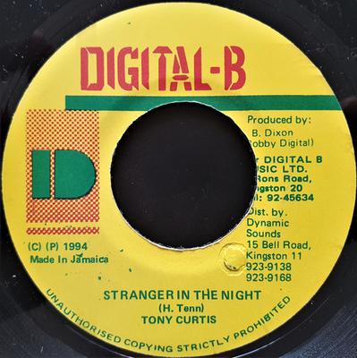 7inch Record TONY CURTIS - Stranger In The Night  NONE Digital-B 1994 Jamaica Reggae, Ska & Dub Used
