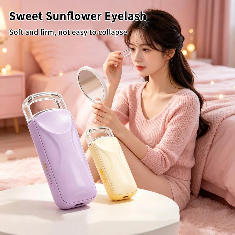 Electric Eyelash Curler Fast Curling Long Lasting Hold Rechargeable Portable For Daily And Travel Use