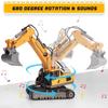 Remote Control Excavator Toy for Kids Remote Control with Light and Music