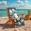 1pc C-Coraline (2) Beach Towel, Comfortable and Thick, and Swimming/Bath/Picnic/Camping Towel, Suitable for Seaside Beaches