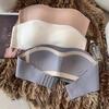 Strapless eendelige ondergoed-bh voor vrouwen, geplooid, naadloos, onzichtbaar tubetopje, geen stalen ring, omwikkelde borst-bh, zomerse dunne bh