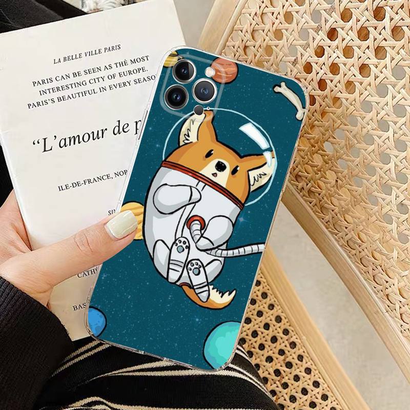 Cartoon Dog Corgi Phone Case Silicone Soft for iphone 14 13 12 11 Pro Mini XS MAX 8 7 6 Plus X XS XR Cover