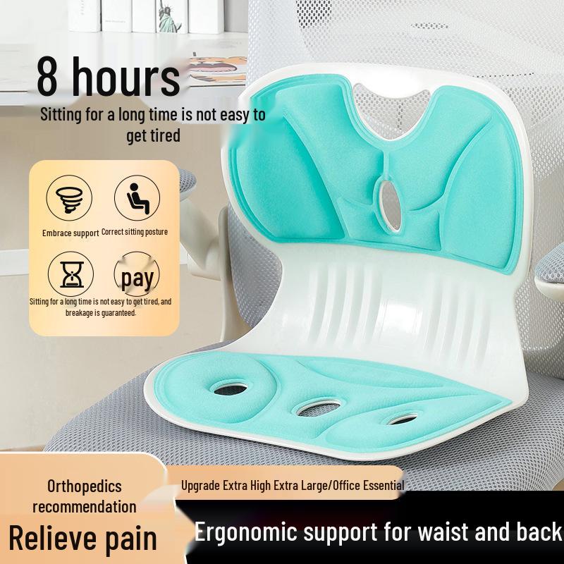 

Эргономичная подушка для поддержки поясницы и бедер для офисных кресел и коррекции осанки Ergonomic Design - Premium Gray