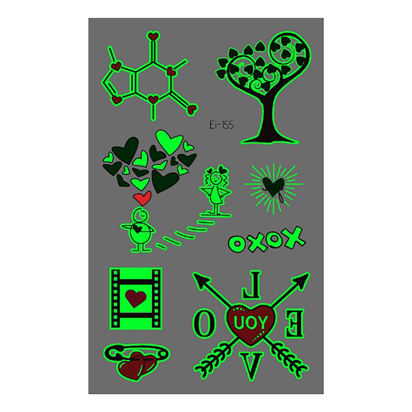 

Светящаяся наклейка ко Дню святого Валентина, водонепроницаемая, прочная, светящаяся наклейка