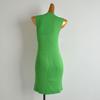 Fashion Style Sexy Sexy round Neck Sleeveless Knitting Dress Women's Clothing Silm Slim Looking High Elastic Sheath A- line Skirt