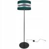 Floor Lamp Chrome Colors Bottle Green Lampshade