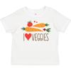 Inktastic I Love Heart Veggies Vegetables Healthy Food Toddler T-Shirt Vegan Kid