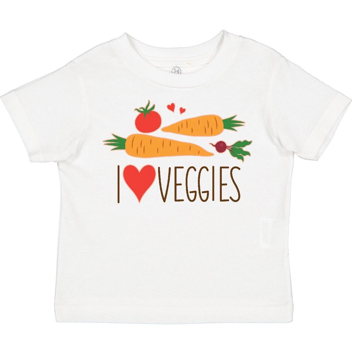 

Inktastic I Love Heart Veggies Vegetables Healthy Food Toddler T-Shirt Vegan Kid 160