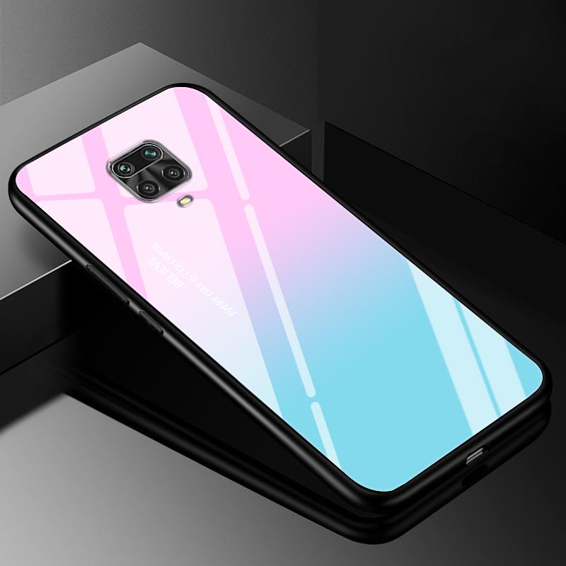 Tempered Glass Case for Xiaomi Redmi Note 9 9S 10T 10 Pro 10S 4G 5G 8 8T 8 Pro Cover Hard Case Case Redmi 12 4G TPU Bumper