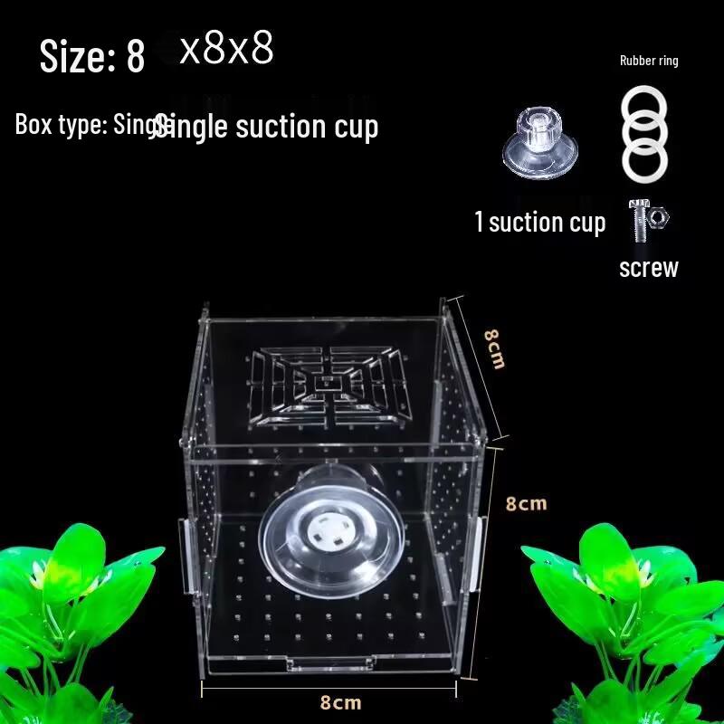 Acrylic Fish Tank Isolation and Breeding Box for Guppy and Turtle Rearing