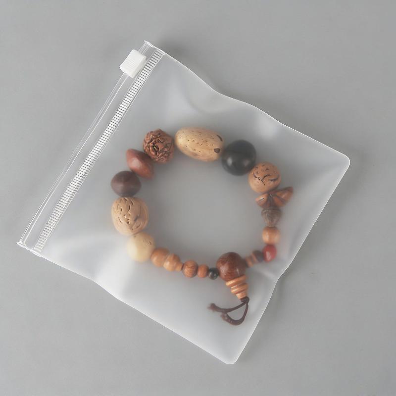 10 Pcs Pvc Frosted Zipper Bags Reusable Jewelry Packaging Pouches Diy Earring Necklace Bracelet Storage Organizer
