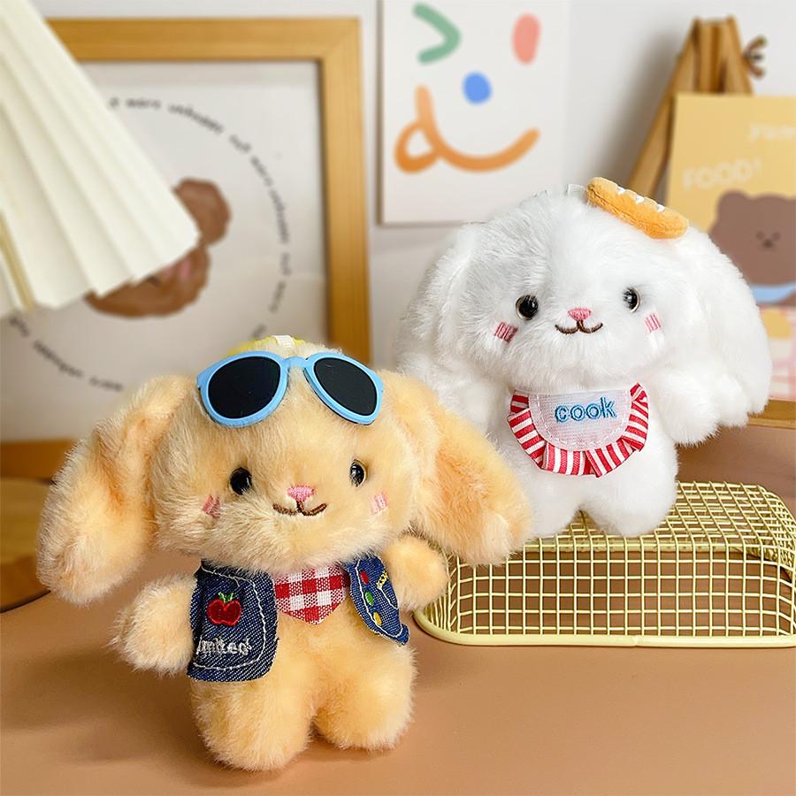 Adorable Animal Plush Doll With Short Plush Fabric For Bag Accessory And Collectible Gift