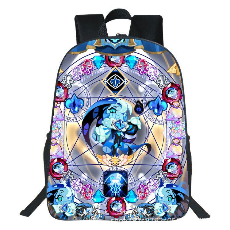 Shadow Milk Cookie Run Kingdom Backpack for Boy Girls Cool Student Business Daypack Cute Cartoon College Canvas Bags with Pocket