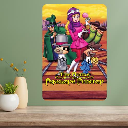 The Perils of Penelope Pitstop Classic TV Show Metal Poster Sign 20x30cm(7.8x11.8inch)
