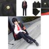 Wysokiej Jakości Japońskie Anime Hitman Reborn Hibari Kyoya Kostium Cosplay Garnitur Dla Fanów