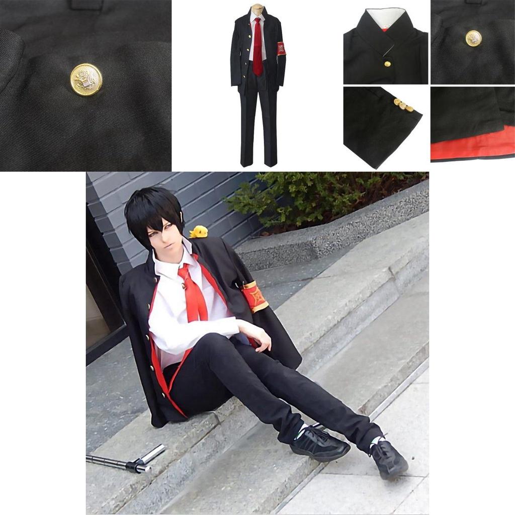 Wysokiej Jakości Japońskie Anime Hitman Reborn Hibari Kyoya Kostium Cosplay Garnitur Dla Fanów