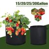 5pcs/set Felt Grow Bags Fabric Felt Gallon Planter Flower Planting Pots Foldable Vegetable Tomato Planting Bag Gardening Tools