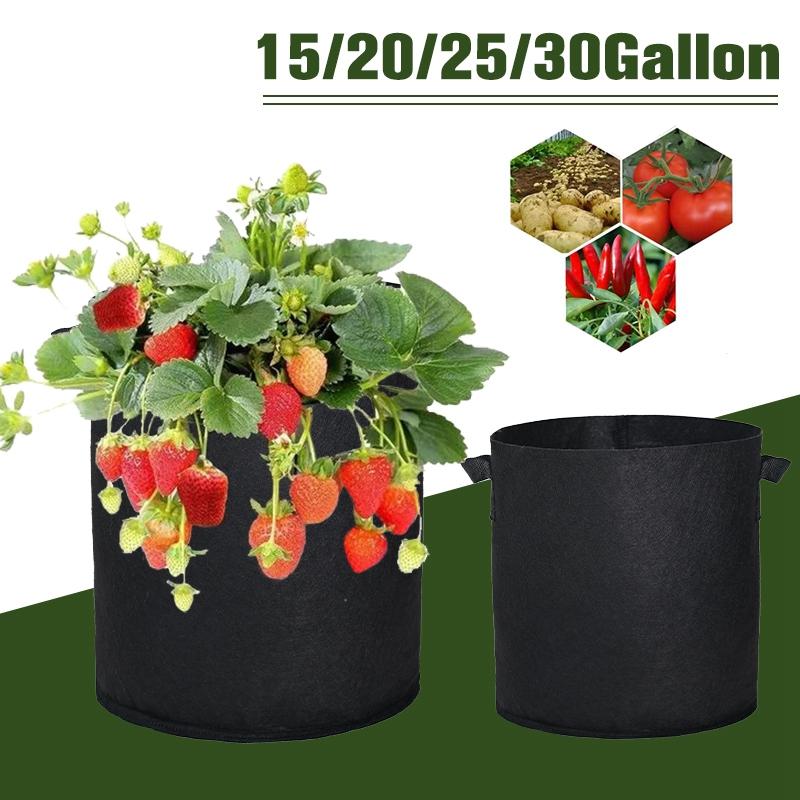 5PCS Vegetable Grow Bags Felt Planting Bag Potato Tomato Seeding Pots Flower Planting Nursery Pots Accessories