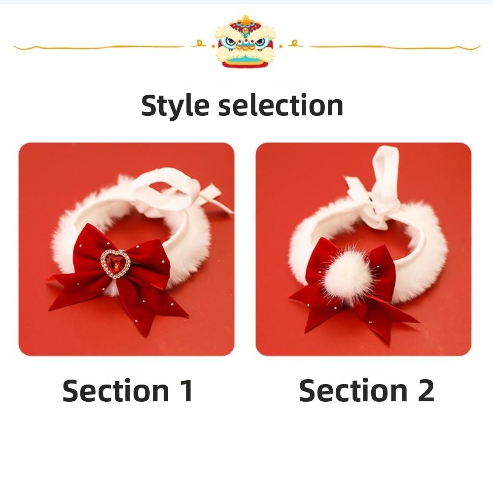 Herbst Winter Warm Katze Halskette Liebe Foto Requisiten Haustier Plüsch Halsband Trendy Hunde Schal Neujahr
