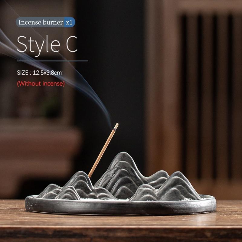 

Тысячи миль рек и гор Подставка для благовоний Керамическая курильница для благовоний Ароматерапия в помещении Креативное украшение C