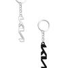 LQFH2 3D Metal Car Keychain for KIA  K2 K3 K5 K7 Soul Rio Cerato Forte Optima Sportage Ceed Stonic Oprius GT Line Key Ring Accessorie