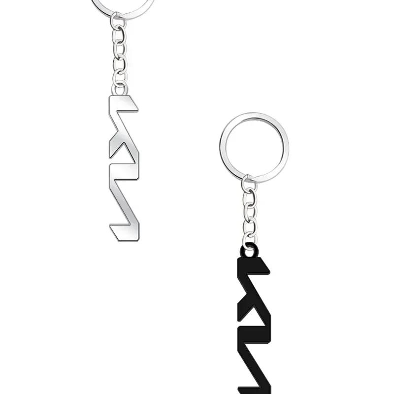 LQFH2 3D Metal Car Keychain for KIA K2 K3 K5 K7 Soul Rio Cerato Forte Optima Sportage Ceed Stonic Oprius GT Line Key Ring Accessorie