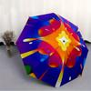 1pc Psychedelic Art Automatic Opening/closing umbrella, Reinforced 8-Rib Construction, Compact Travel Umbrella yy250808207