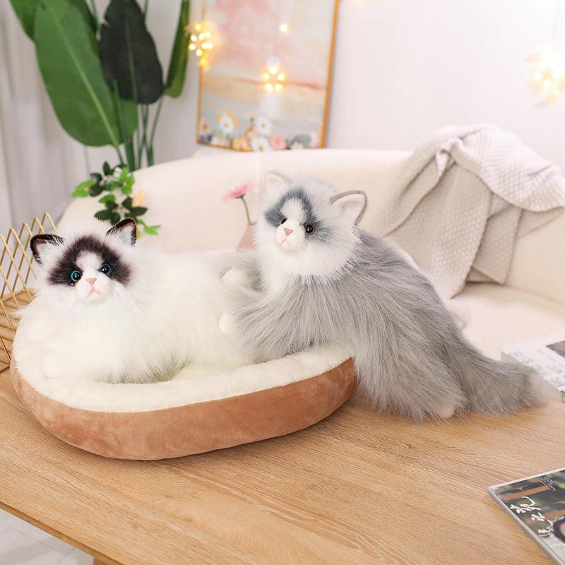 New New Ragdoll Cat Doll Plush Toy Kitten Siamese Cat Doll Ragdoll Children's Birthday Gift Doll