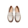 Clarks Leather Fashion Trend Comfortable Slip-On Loafers Women Loafers White 261763574