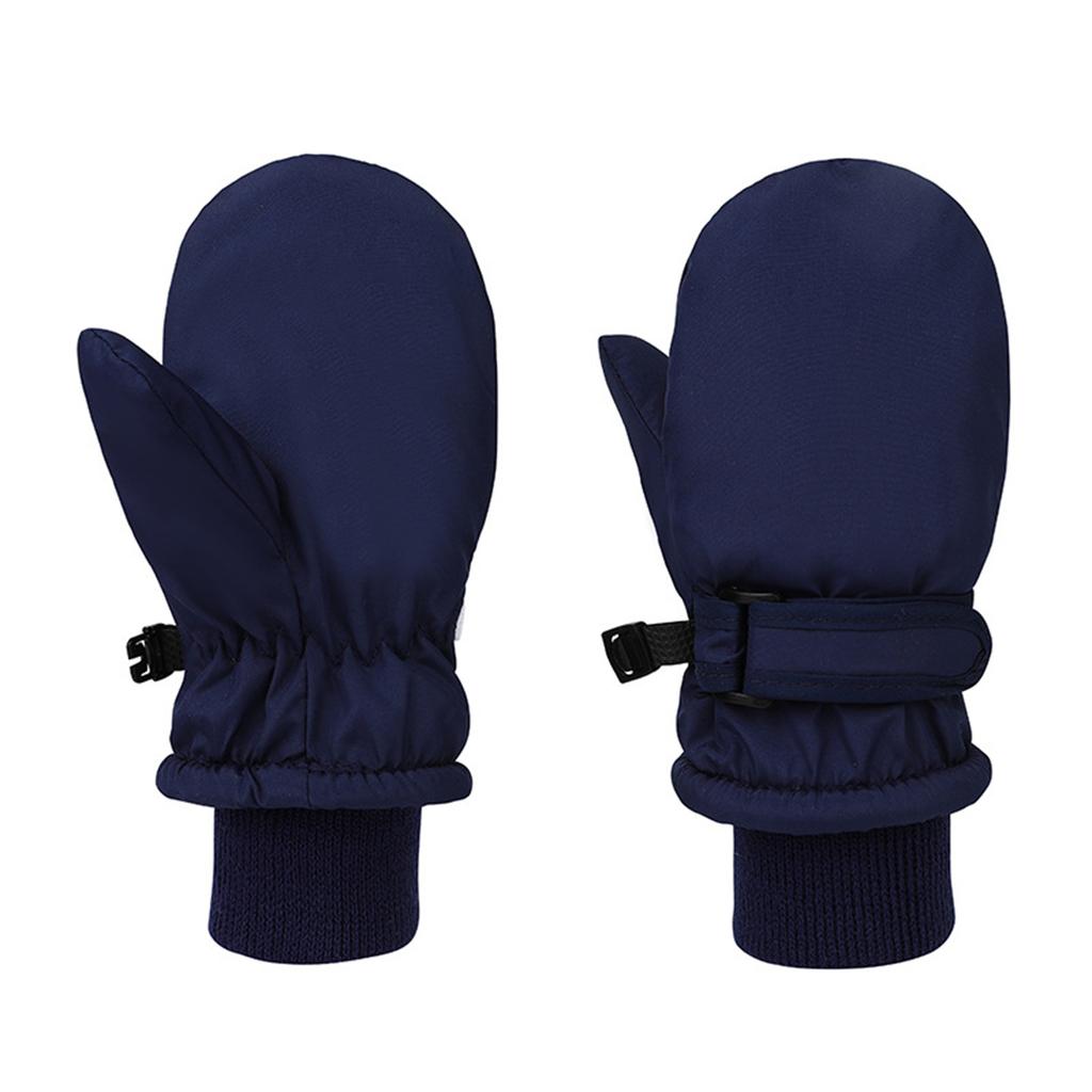 Dziecięce Rękawiczki Zimowe Ciepłe, Wiatroszczelne, Pogrubione Rękawiczki Rowerowe Outdoor