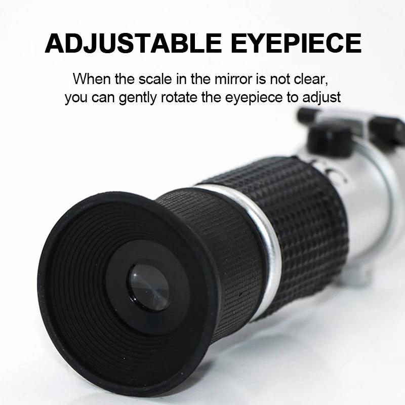 Antifreeze Coolant Refractometer for Automobile Antifreeze System Diesel Exhaust Fluid Battery Acid and Windshield Washer Fluid