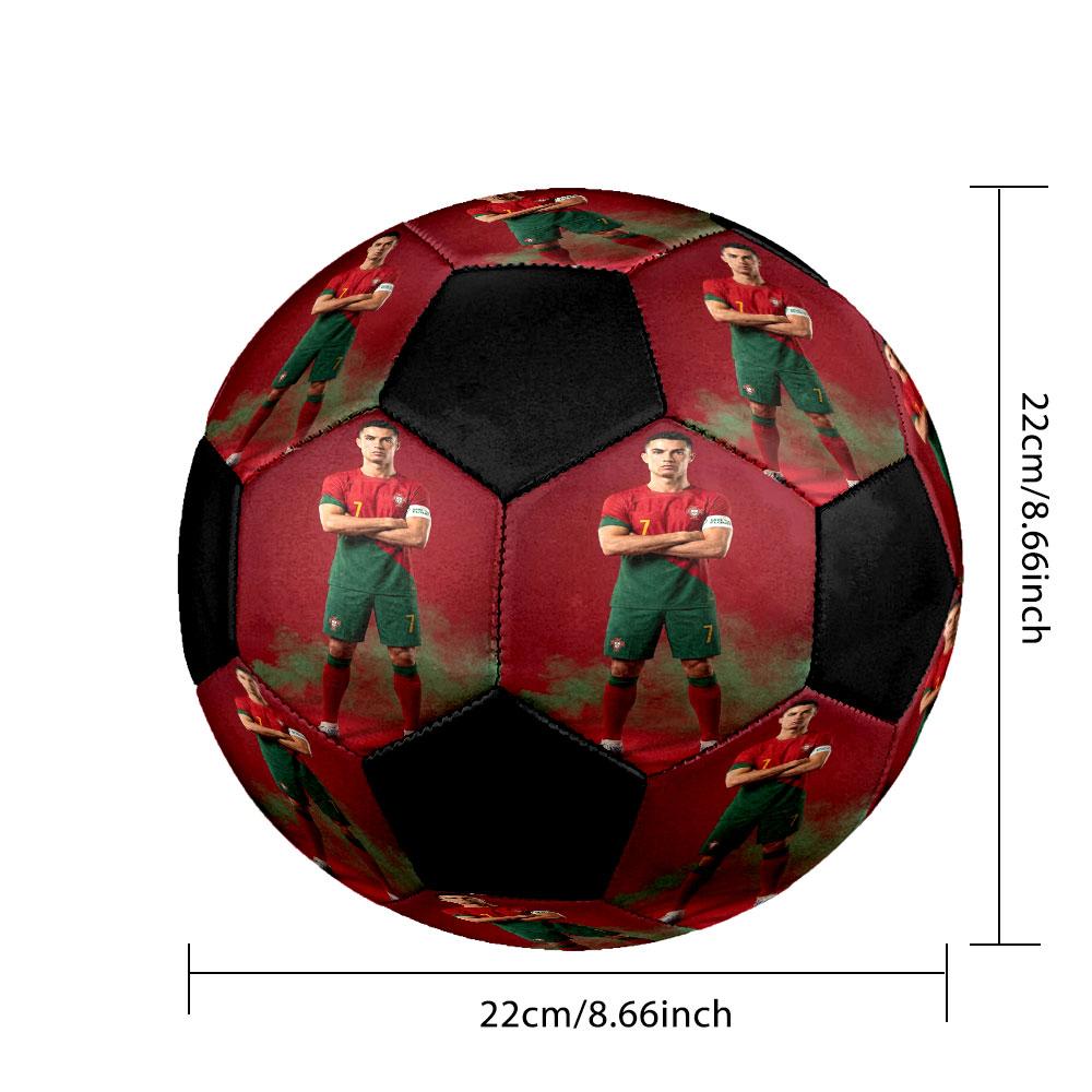 Size 5 Printed Football Resistant Outdoor Training Soccer Ball