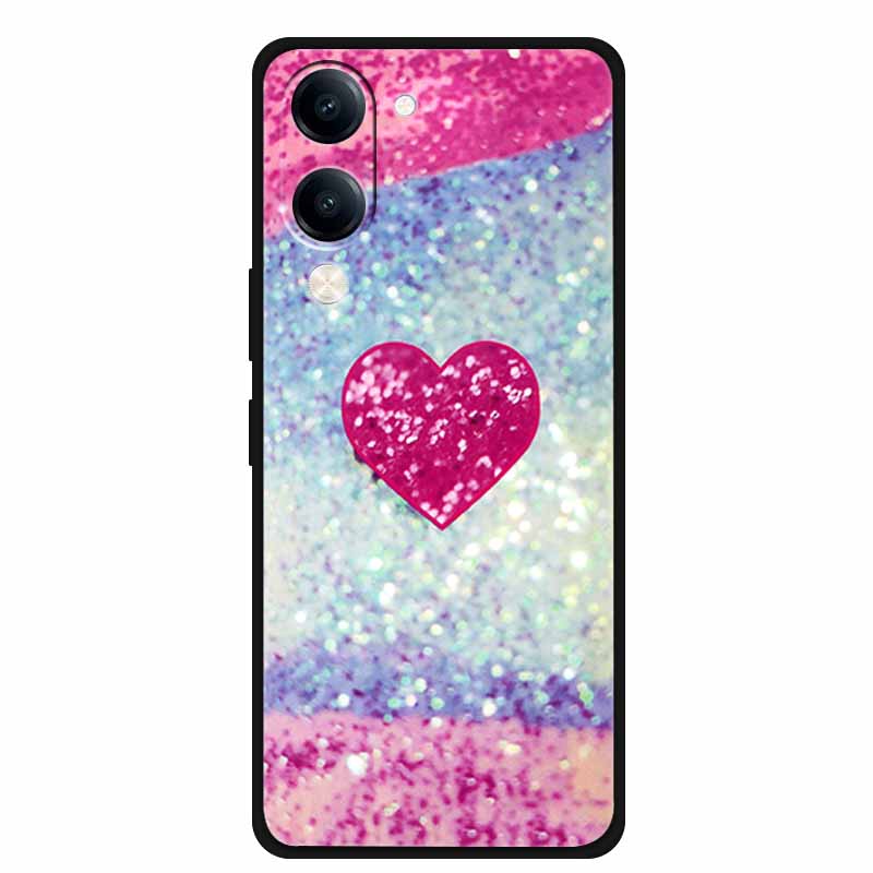 For Vivo iQOO Z10 Lite Case Silicone Black TPU Funda Back Cover for iQOO Z10 Lite 5G I2409 Soft Case Animal Coque IQOOZ10 Lite
