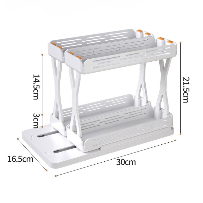 Ausziehbare Drehböden Küchengewürzregale Essig- und Ölregale