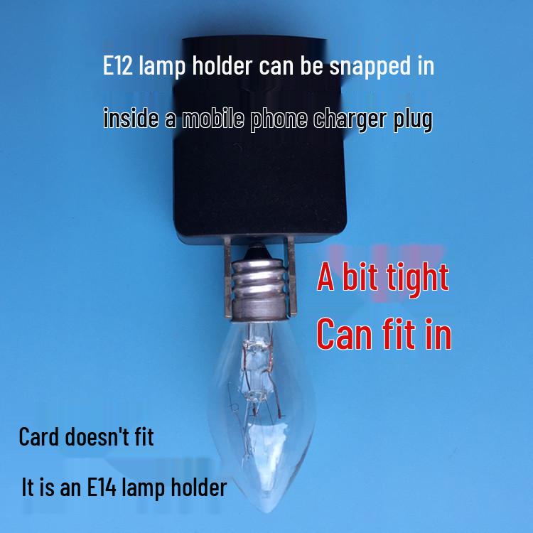 E12 Ceramic Lotus Aromatherapy Night Light with Yellow Bulb, 220V 10W Glass Shell.