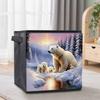 The Polar Bear and His Cubs 5D Diamond Painting Storage Basket Full Round Drill Mosaic Diamond Embroidery Cross Stitch Kits Home Decor Home Decor